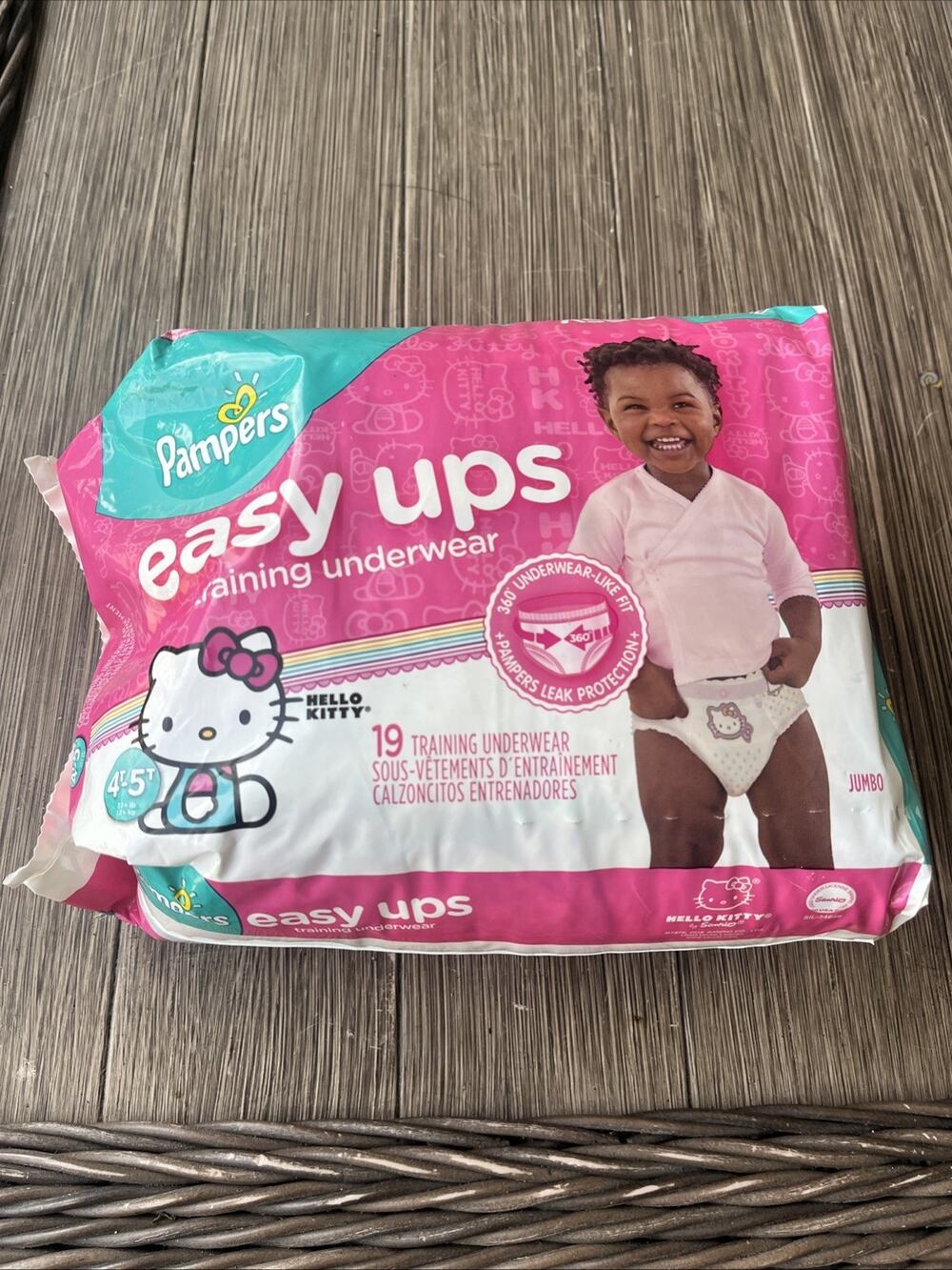 Pampers Easy Ups Training Underwear Hello Kitty 19 Count 4T - 5T